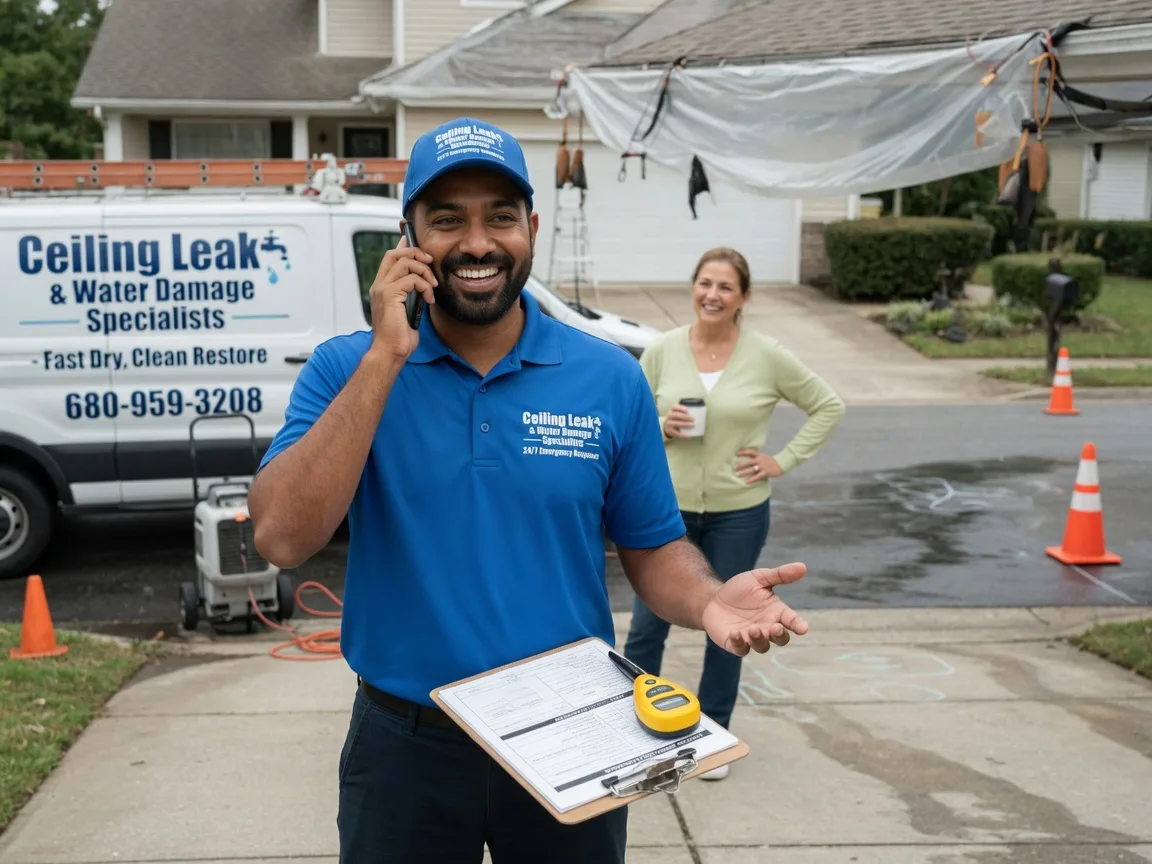 Ceiling Leak Cleanup Rib Lake, WI FAQs